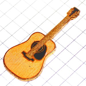 ピンバッジ・アコースティックギター音楽アコギ楽器
