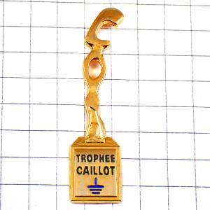 ピンバッジ・トロフィー金色ゴールド金色 TROPHEE CAILLOT FRANCE