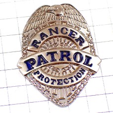 ピンバッジ・レンジャーパトロール保安ポリス警察シルバー銀色 RANGER PATROL POLICE USA ピンバッジ・レンジャーパトロール保安ポリス警察シルバー銀色 RANGER PATROL POLICE USA