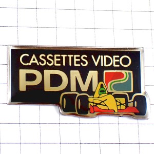 ピンバッジ・F1レースカー車カセットビデオ録画 PDM VIDEO-TAPE