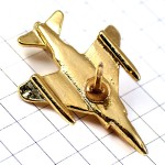 ピンバッジ・戦闘機ゴールド金色ミリタリー飛行機