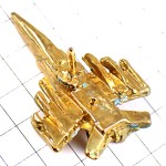 ピンバッジ・戦闘機ゴールド金色ミリタリー飛行機