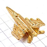 ピンバッジ・戦闘機ゴールド金色ミリタリー飛行機