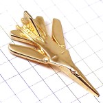 ピンバッジ・戦闘機ゴールド金色ミリタリー飛行機