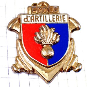 ブローチ・砲兵学校フランス軍ミリタリー ECOLE-D-ARTILLERIE FRANCE