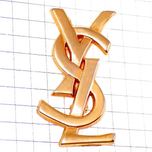 ブローチ・イヴサンローランYSL/金色 YVES-SAINT-LAURENT FRANCE