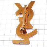 ブローチ・イヴサンローランYSL/金色 YVES-SAINT-LAURENT FRANCE