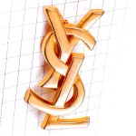 ブローチ・イヴサンローランYSL/金色 YVES-SAINT-LAURENT FRANCE