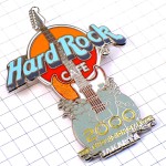 ピンバッジ・ハードロックカフェ店エレキギター楽器2000音楽インドネシアのジャカルタ GUITAR HARD-ROCK-CAFE JAKARTA INDONESIA 