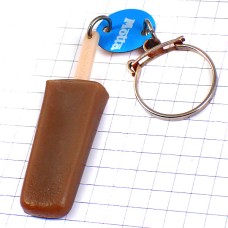 キーホルダー・アイスキャンディー型MOTTA茶色チョコ味 CAFE ICECREAM FRANCE
