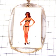 キーホルダー・黒い下着の女の子カラハン赤いドレスの女の子 キーホルダー・黒い下着の女の子カラハン赤いドレスの女の子