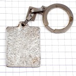 キーホルダー・紺色のライオン車プジョーエンブレム黄色ロゴ