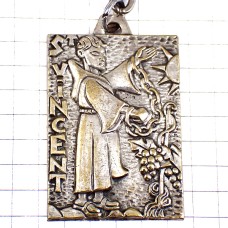 キーホルダー・太陽ブドウの収穫神父さんワイン葡萄酒シルバー銀色 ST-VINCENT SILVER GRAPE FRANCE キーホルダー・太陽ブドウの収穫神父さんワイン葡萄酒シルバー銀色 ST-VINCENT SILVER GRAPE FRANCE