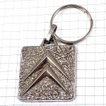 キーホルダー・シトロエン車エンブレム銀色シルバーロゴ CITROEN FRANCE