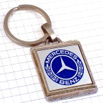 キーホルダー・メルセデスベンツ車シルバー銀色エンブレム青いロゴ MERCEDES-BENZ GERMANY