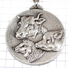 キーホルダー・ウシと豚と羊ヒツジ牛ブタ銀色シルバー PIG SHEEP COW FRANCE キーホルダー・ウシと豚と羊ヒツジ牛ブタ銀色シルバー PIG SHEEP COW FRANCE