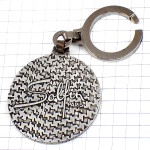 キーホルダー・ライオン三角ピラミッドとスフィンクス銀色シルバー SOLFIN PARIS FRANCE