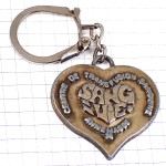 キーホルダー・ハート型シルバー銀色