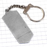 キーホルダー・コーヒー珈琲の袋シルバー銀色 CAFES-BIEC FRANCE