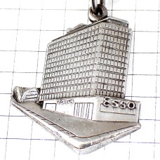 キーホルダー・エッソ石油の会社シルバー銀色 キーホルダー・エッソ石油の会社シルバー銀色