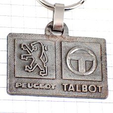 キーホルダー・プジョータルボ車ロゴ銀色エンブレムTライオン PEUGEOT TALBOT FRANCE キーホルダー・プジョータルボ車ロゴ銀色エンブレムTライオン PEUGEOT TALBOT FRANCE