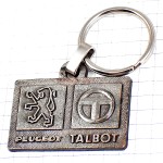 キーホルダー・プジョータルボ車ロゴ銀色エンブレムＴライオン PEUGEOT TALBOT FRANCE