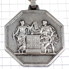 キーホルダー・証文シルバー銀色の人々 LA-NATIONALE INSURANCES FRANCE キーホルダー・証文シルバー銀色の人々 LA-NATIONALE INSURANCES FRANCE