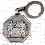 キーホルダー・証文シルバー銀色の人々