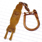 キーホルダー・BP石油アフリカの像ブロンズ色