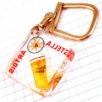 キーホルダー・ステラアルトワ酒ビールジョッキ一杯 BOURBON STELLA-ARTOIS BEER FRANCE