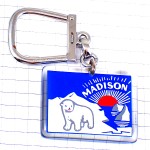 キーホルダー・シロクマ北極マディソン太陽グルノーブル