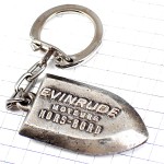 キーホルダー・ボート船のエンジン銀色シルバー