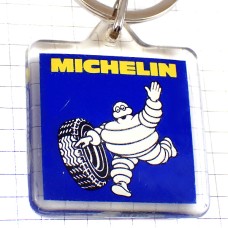 キーホルダー・ミシュラン社ビバンダムくん黒いタイヤと白いキャラクター BIBENDUM MICHELIN FRANCE