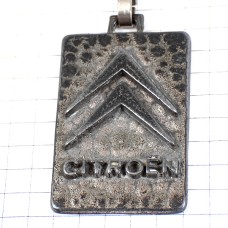 キーホルダー・シトロエン車シルバー銀色ロゴエンブレム CITROEN FRANCE