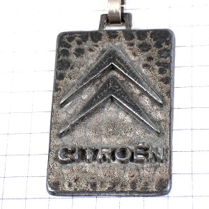 キーホルダー・シトロエン車シルバー銀色ロゴエンブレム CITROEN FRANCE