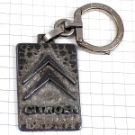 キーホルダー・シトロエン車シルバー銀色ロゴエンブレム CITROEN FRANCE