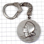 キーホルダー・ルフランス号フェリー大型船シルバー銀色