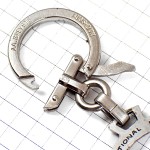 キーホルダー・アンティークカー車シルバー銀色