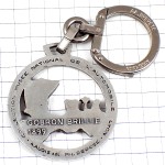 キーホルダー・アンティークカー車シルバー銀色