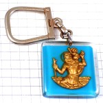 キーホルダー・国内線エールアンテール航空エールフランス航空フランス地図型 BOURBON AIR-INTER AIR-FRANCE FRANCE