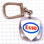 キーホルダー・プジョー金色ライオン車エッソ石油ゴールド PEUGEOT ESSO BOURBON FRANCE EXXONMOBIL USA