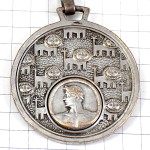 キーホルダー・横目で見るライオン進歩サヴィニャック画シルバー銀色 RAYMOND-SAVIGNAC SAVIGNAC LE-PROGRES