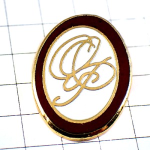 ピンバッジ・アルファベットＯＰ筆記体