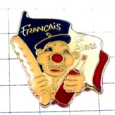 ピンバッジ・フランス人バゲット赤ワイン酒トリコロール国旗 ピンバッジ・フランス人バゲット赤ワイン酒トリコロール国旗