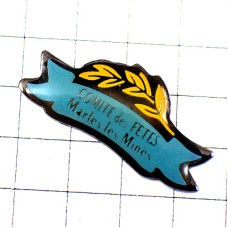 ピンバッジ・オリーブの葉っぱ MARLES-LES-MINES FRANCE