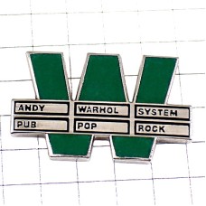 ピンバッジ・画家アンディウォーホルW緑システム ANDY-WARHOL USA FONDATION-CARTIER FRANCE ピンバッジ・画家アンディウォーホルW緑システム ANDY-WARHOL USA FONDATION-CARTIER FRANCE