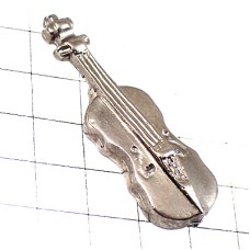 ピンバッジ・バイオリン音楽ヴァイオリン楽器シルバー銀色 VIOLIN ピンバッジ・バイオリン音楽ヴァイオリン楽器シルバー銀色 VIOLIN