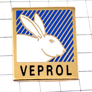 ピンバッジ・白兎の横顔ウサギ