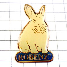 ピンバッジ・白兎ウサギ ROBENZ RABBIT FRANCE ピンバッジ・白兎ウサギ ROBENZ RABBIT FRANCE