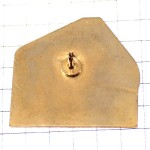 ピンバッジ・ゴルファー選手クラブを振り回すゴルフ場グリーン